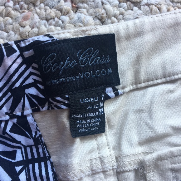 Volcom frochickie matchstick khaki tan dress pants slacks skate surf jeans - Picture 3 of 7